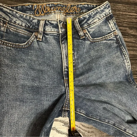 Wrangler Retro High Rise Flare Blue Jeans, Size 27 - Picture 4 of 12